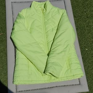 Neon puff jacket